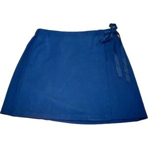 Labelrail Nashville Tash Wrap Skirt‎ Mini Blue Tie Waist Casual Size 12